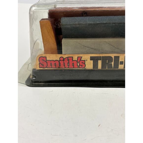 Vintage SMITH’S Tri-Hone Three Stone Knife Sharpening System in Original Box - Picture 4 of 7